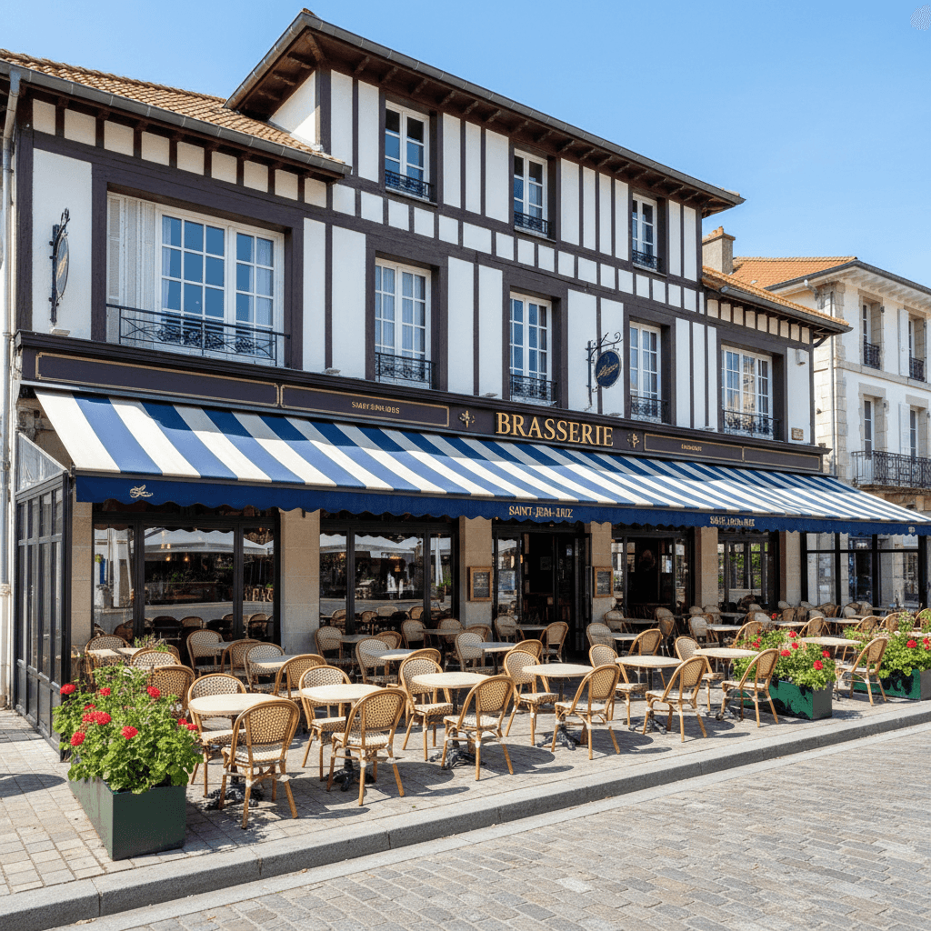Bar-brasserie 200m² à Saint-Jean-De-Luz : terrasse - licence IV - Image 1
