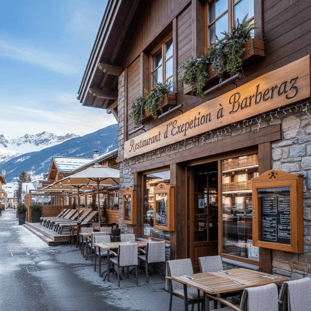 Restaurant à Barberaz : terrasse - extraction - Image 1