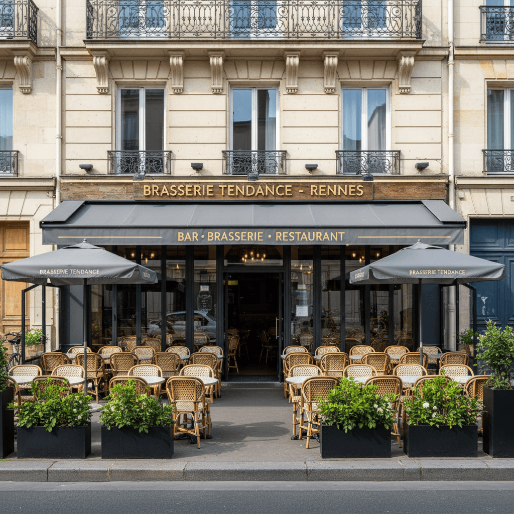 Bar-brasserie à Rennes : terrasse