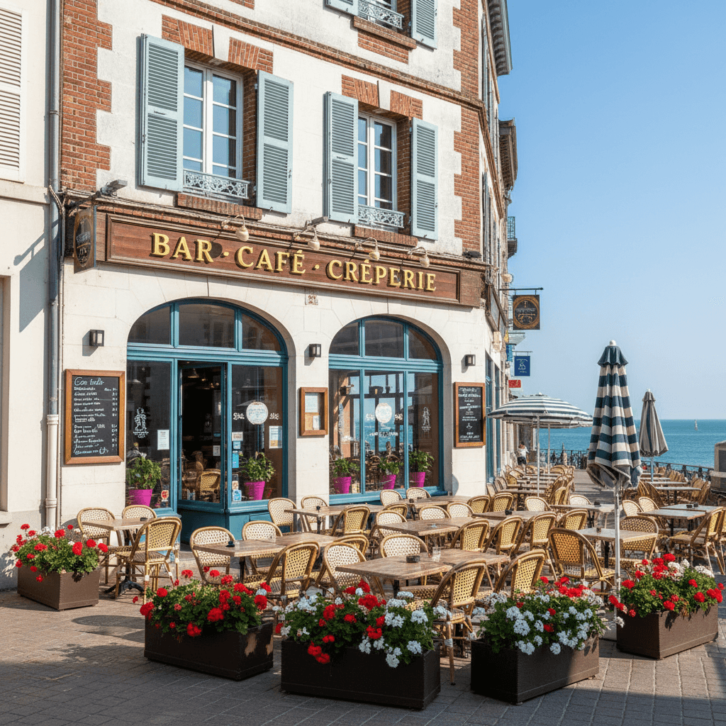 Bar-brasserie 160m² à Dieppe : terrasse - licence IV - Image 1