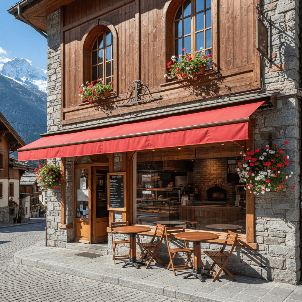 Fast-food 70m² à Chamonix-Mont-Blanc : terrasse - extraction - Image 1