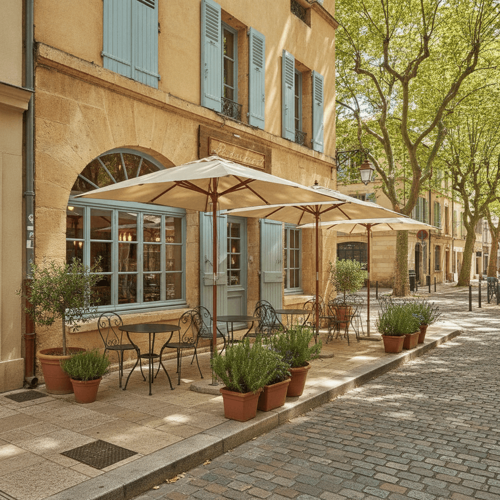 Restaurant 48m² à Aix-en-Provence : terrasse - licence IV