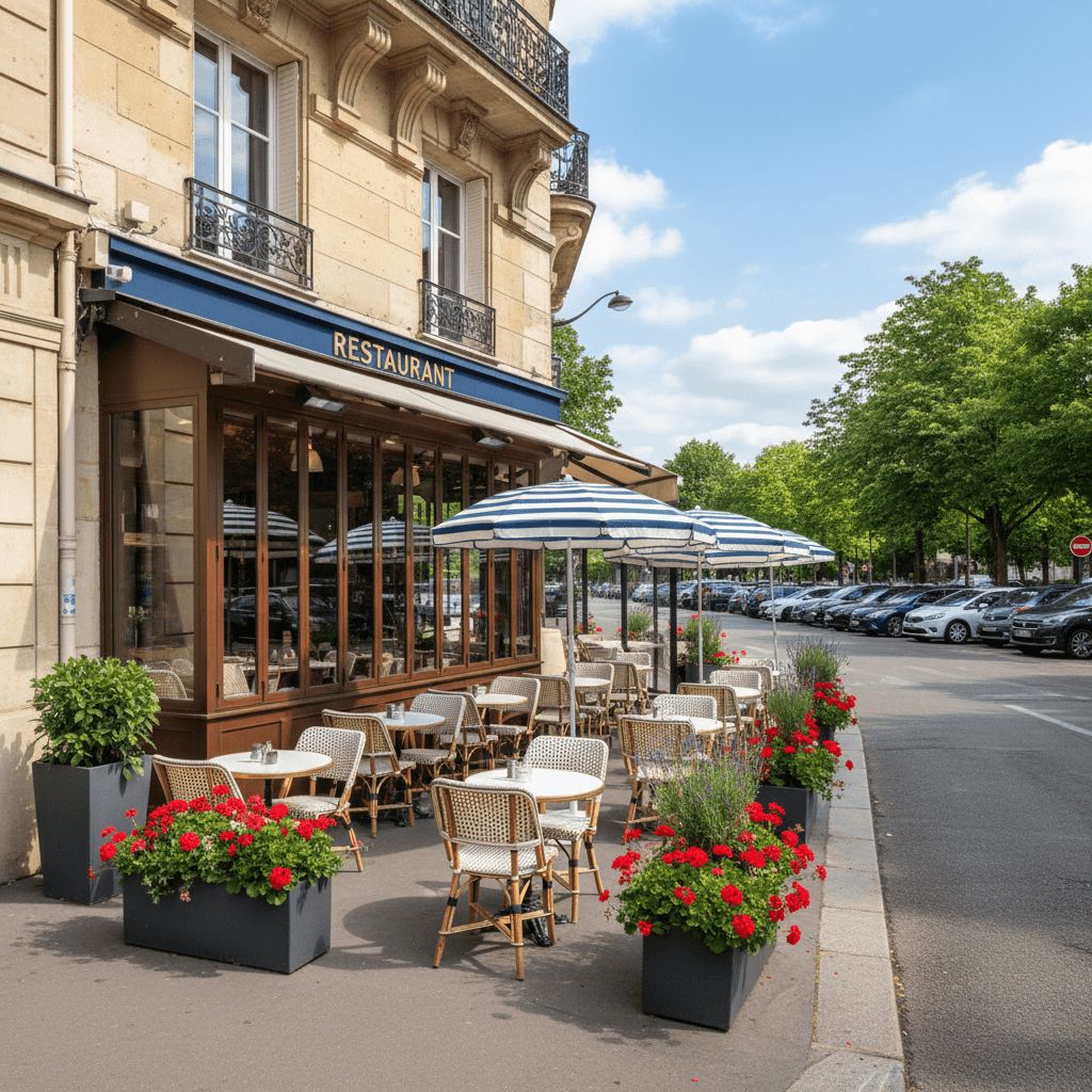 Restaurant 250m² : terrasse - extraction - Image 1
