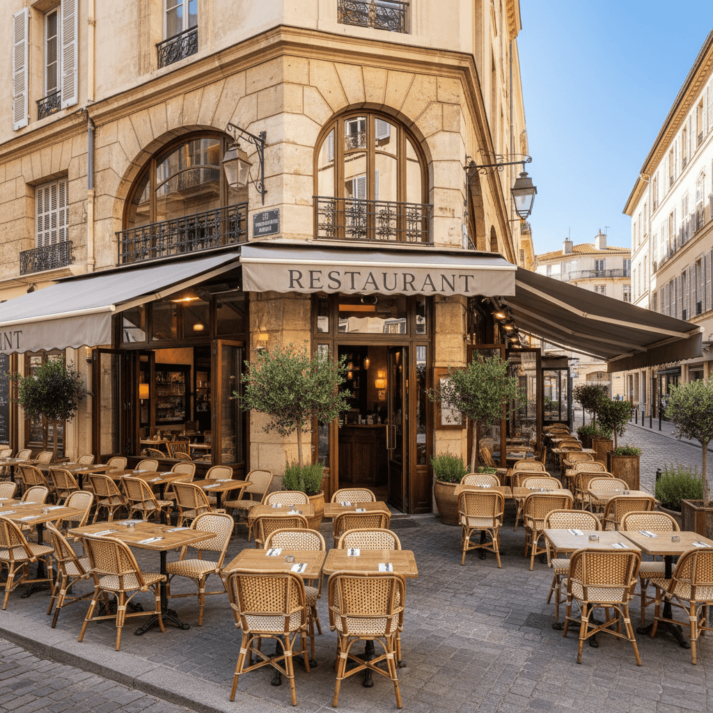 Restaurant 400m² à Marseille : terrasse - licence IV