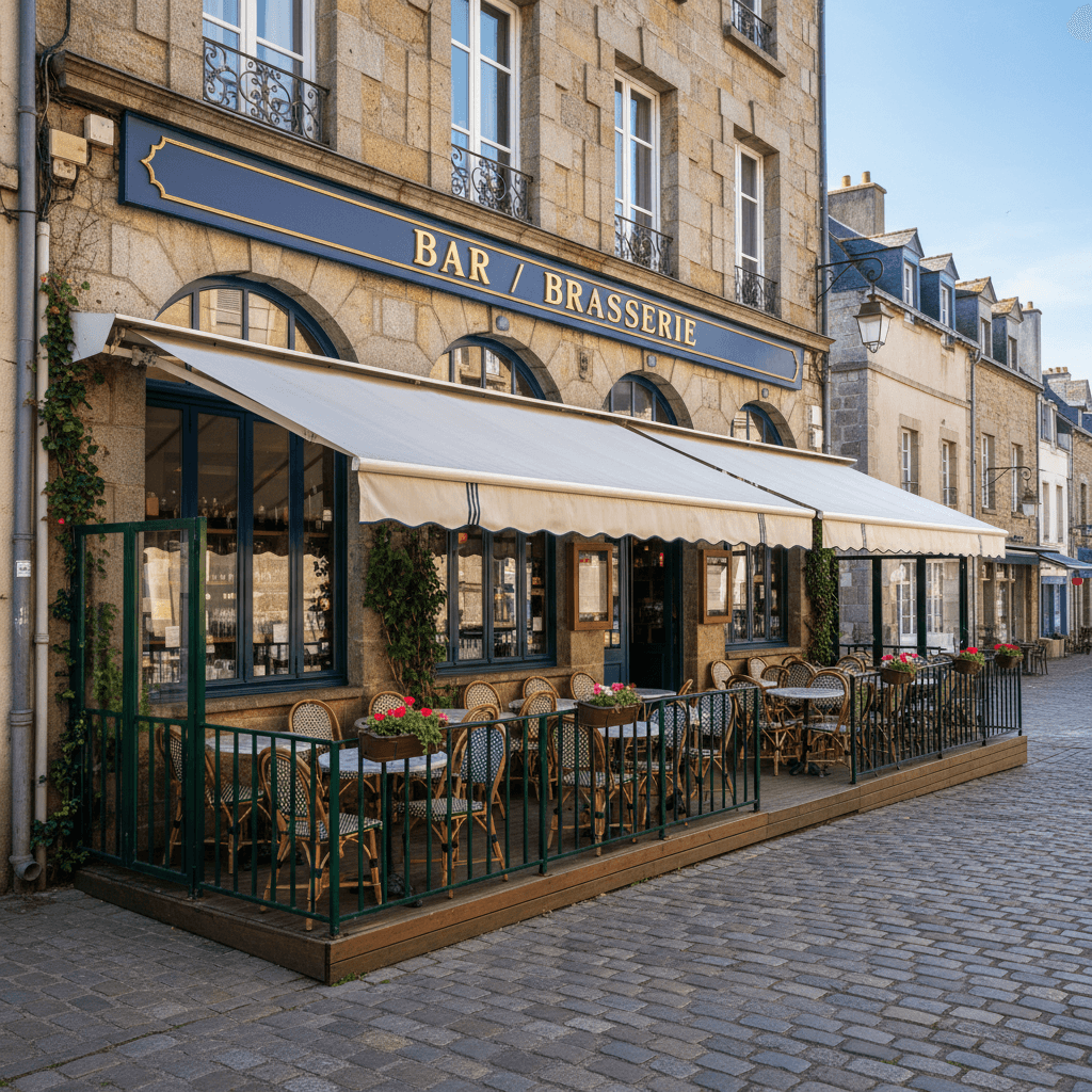 Bar-brasserie à Concarneau : terrasse - licence IV - Image 1