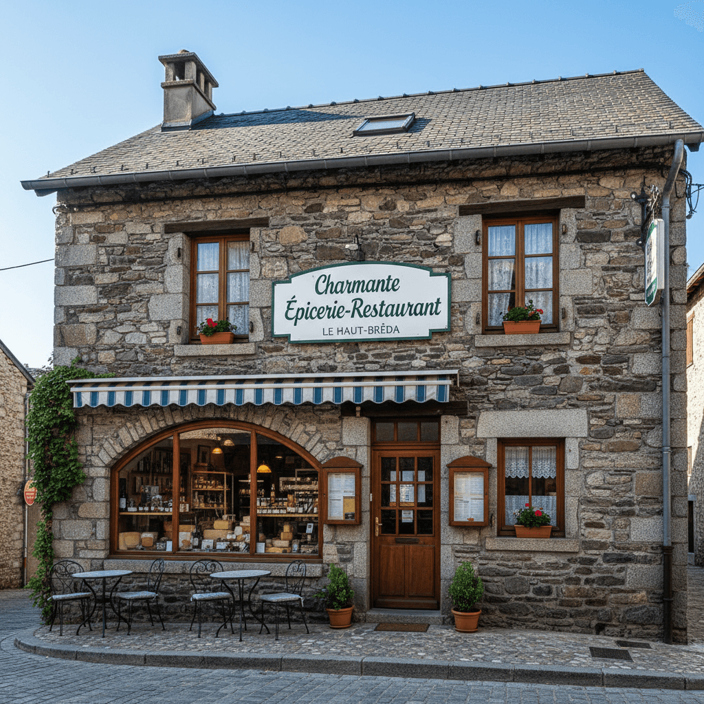Restaurant à Le Haut-Bréda : terrasse - licence IV - Image 1