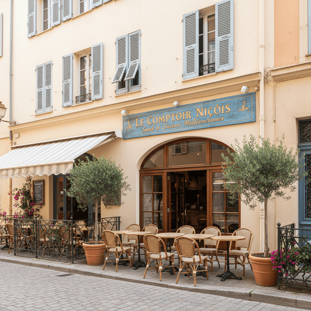 Snack à Nice : terrasse - extraction