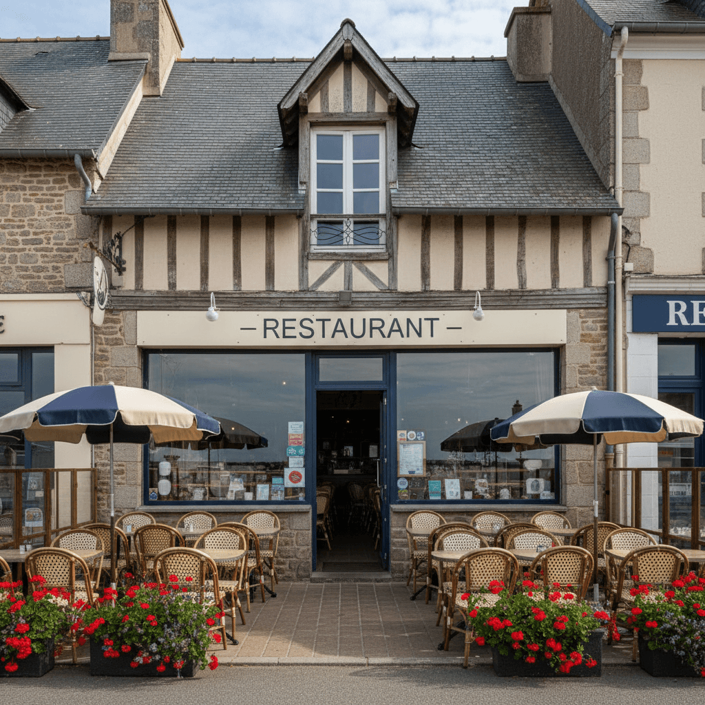 Restaurant 190m² à Port-En-Bessin-Huppain : terrasse - licence IV