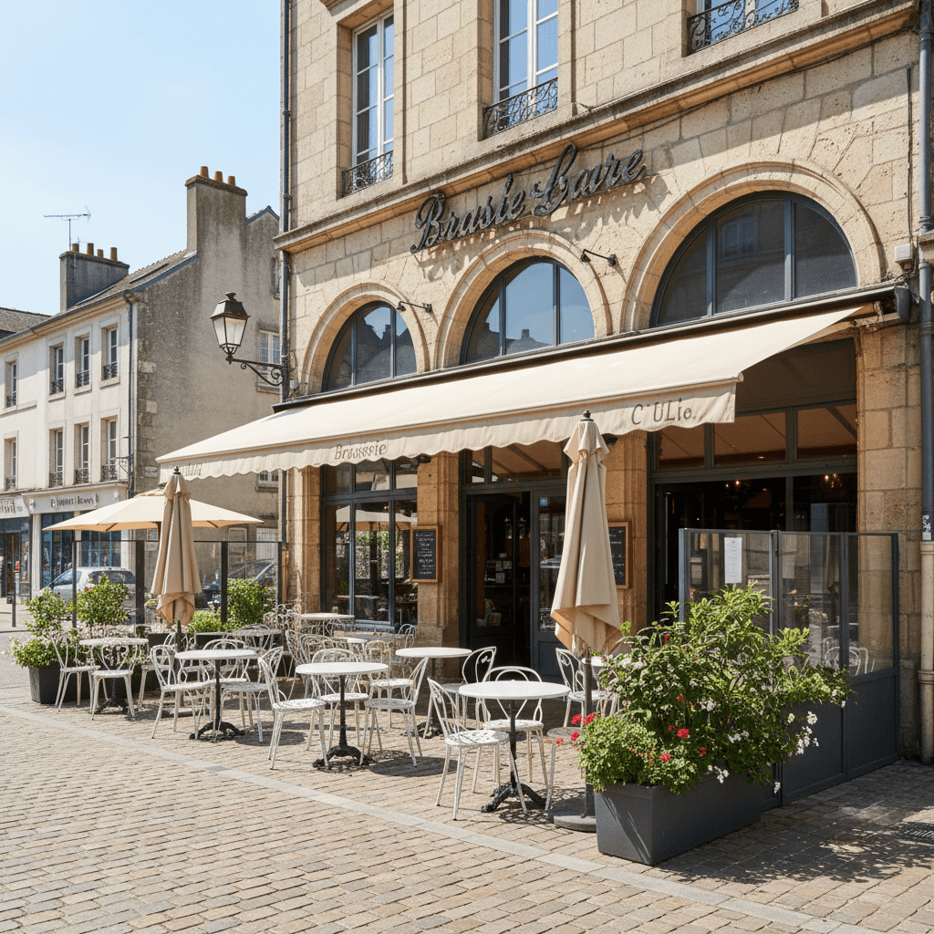 Bar-brasserie à Saint-Lô : terrasse - licence IV - Image 1