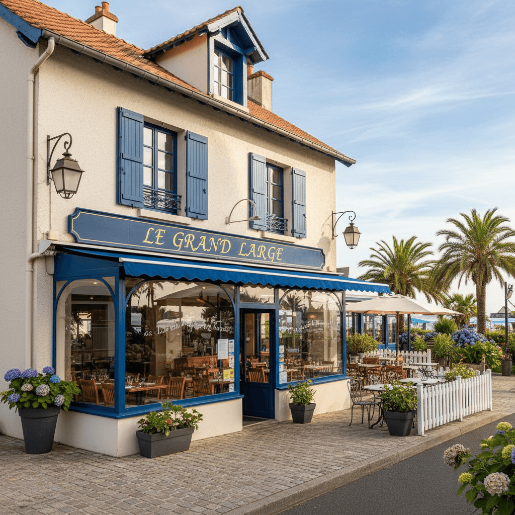 Restaurant à Mimizan : terrasse - cuisine équipée - Image 1