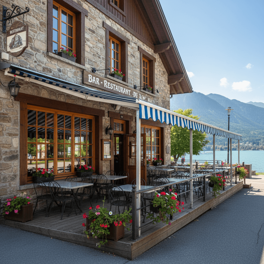 Restaurant 363m² à Aiguebelette-Le-Lac : terrasse - licence IV - Image 1