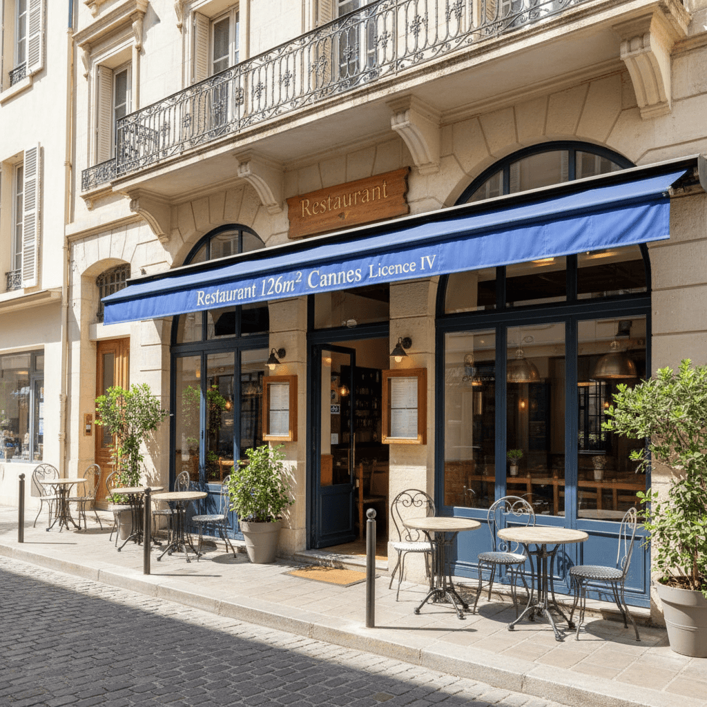 Restaurant 126m² à Cannes : terrasse - licence IV - Image 1
