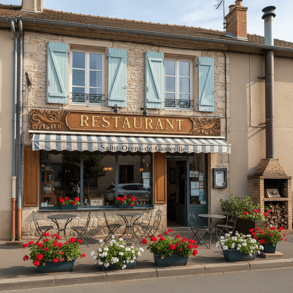 Restaurant à Saint-Orens-De-Gameville : terrasse - extraction