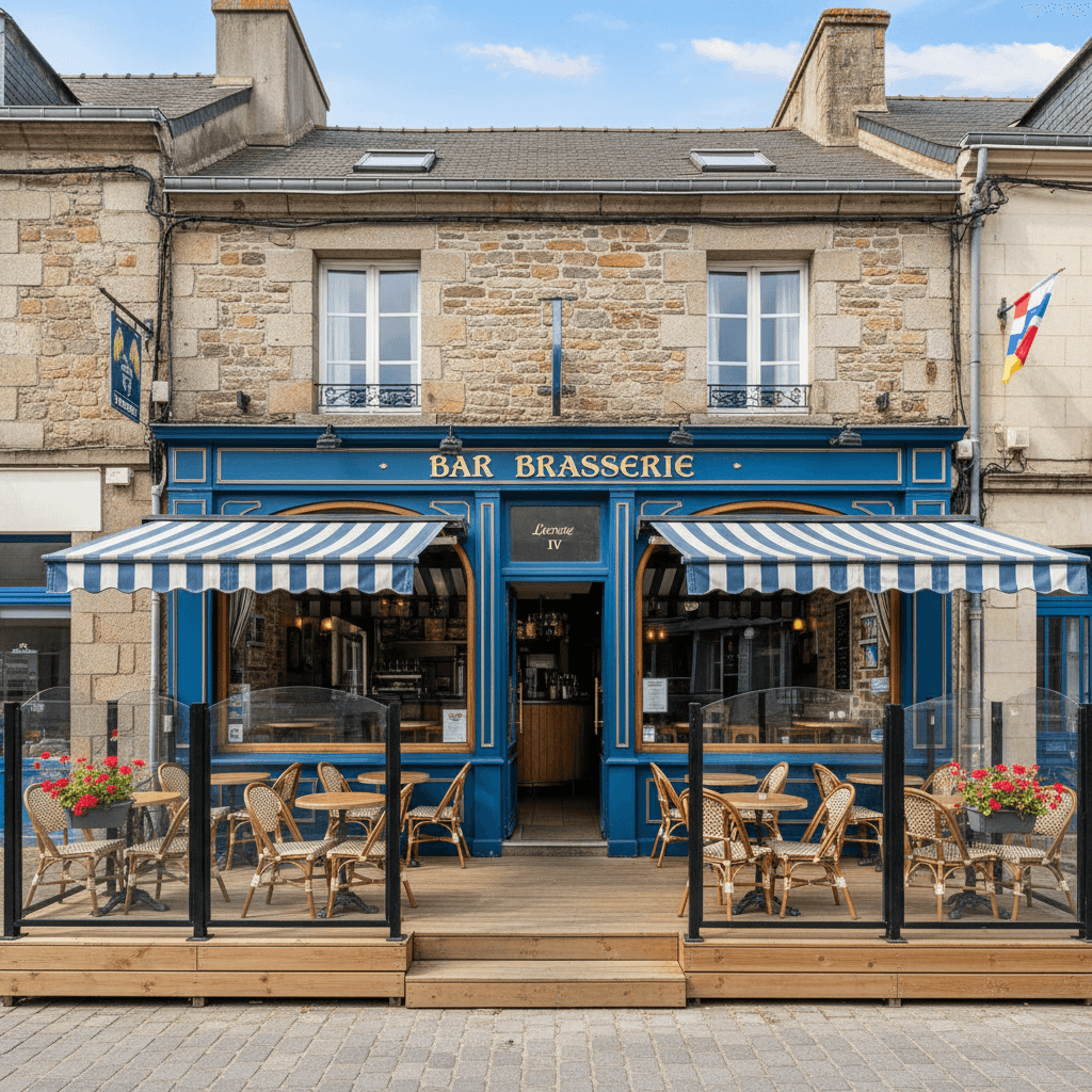 Bar-brasserie à Cancale : terrasse - licence IV