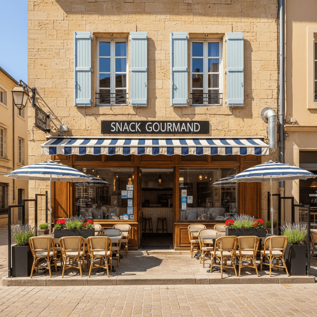 Snack à Montpellier : terrasse - extraction