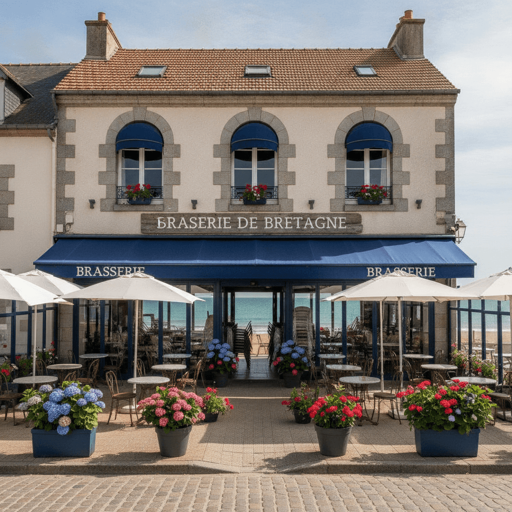 Bar-brasserie 400m² à Saint-Cast-le-Guildo : terrasse - licence IV - Image 1