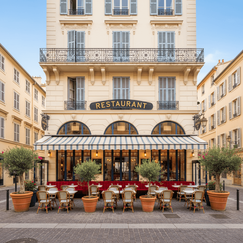 Restaurant 800m² à Nice : extraction