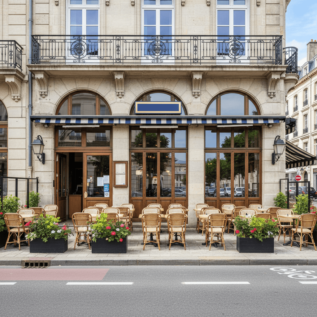 Restaurant 600m² à Nantes : terrasse - licence IV