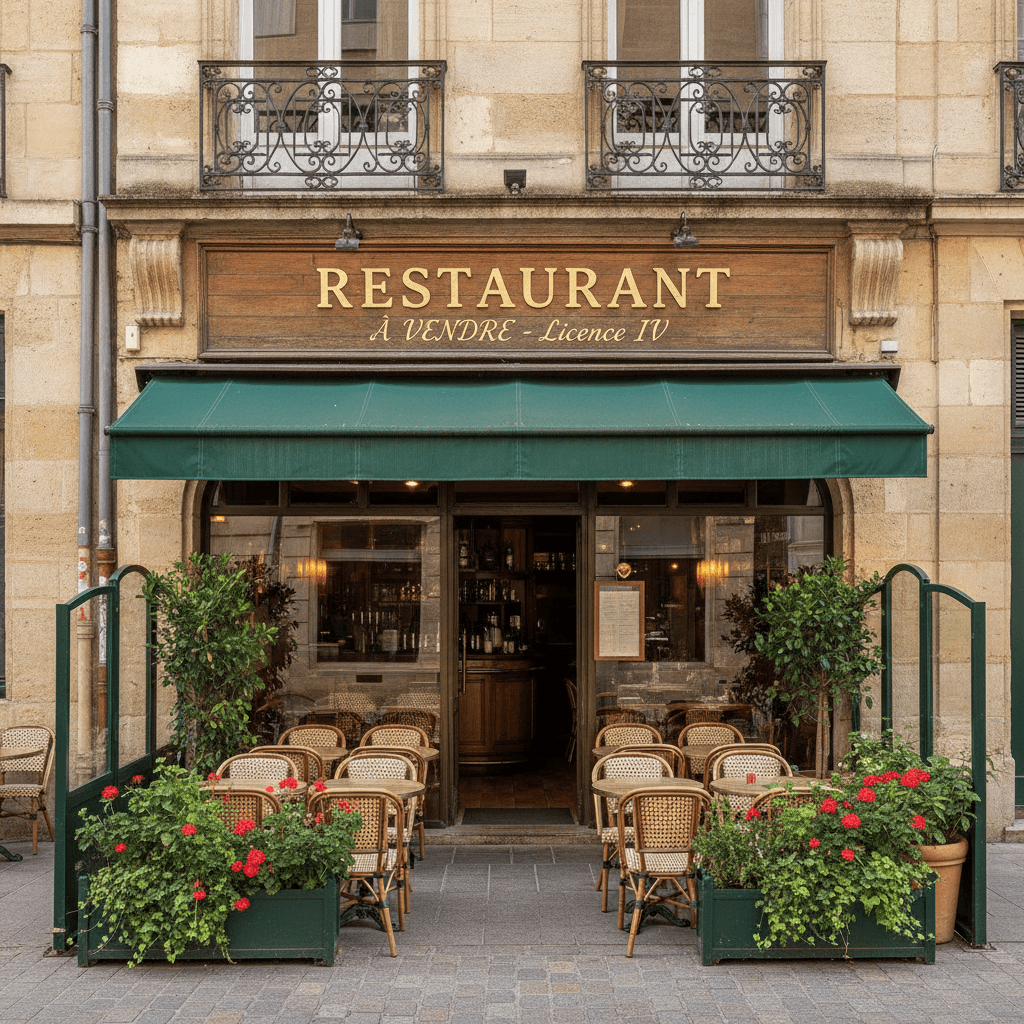 Restaurant à Bordeaux : terrasse - licence IV