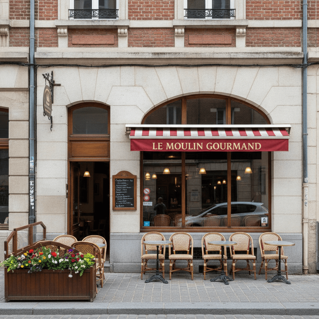 Restaurant 120m² à Lille : terrasse - licence IV