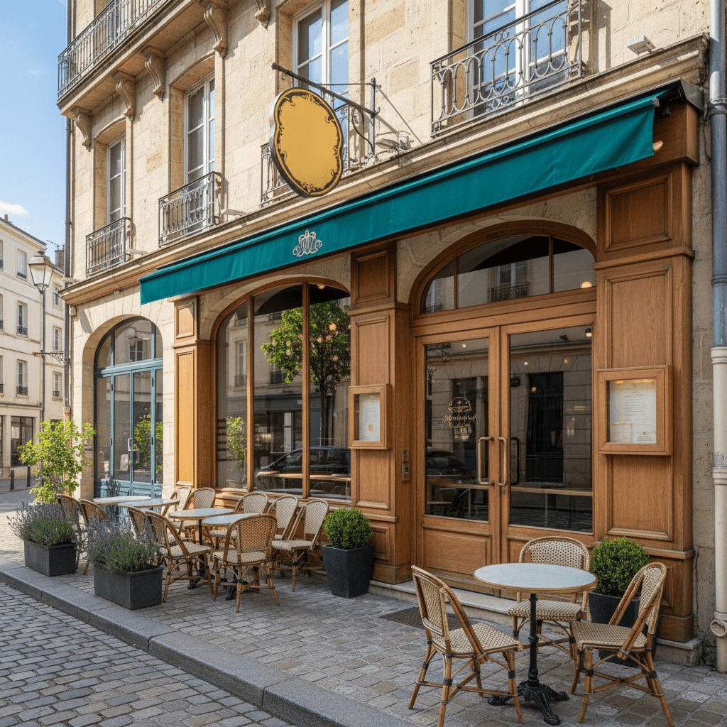 Restaurant à Tours : terrasse - extraction - Image 1