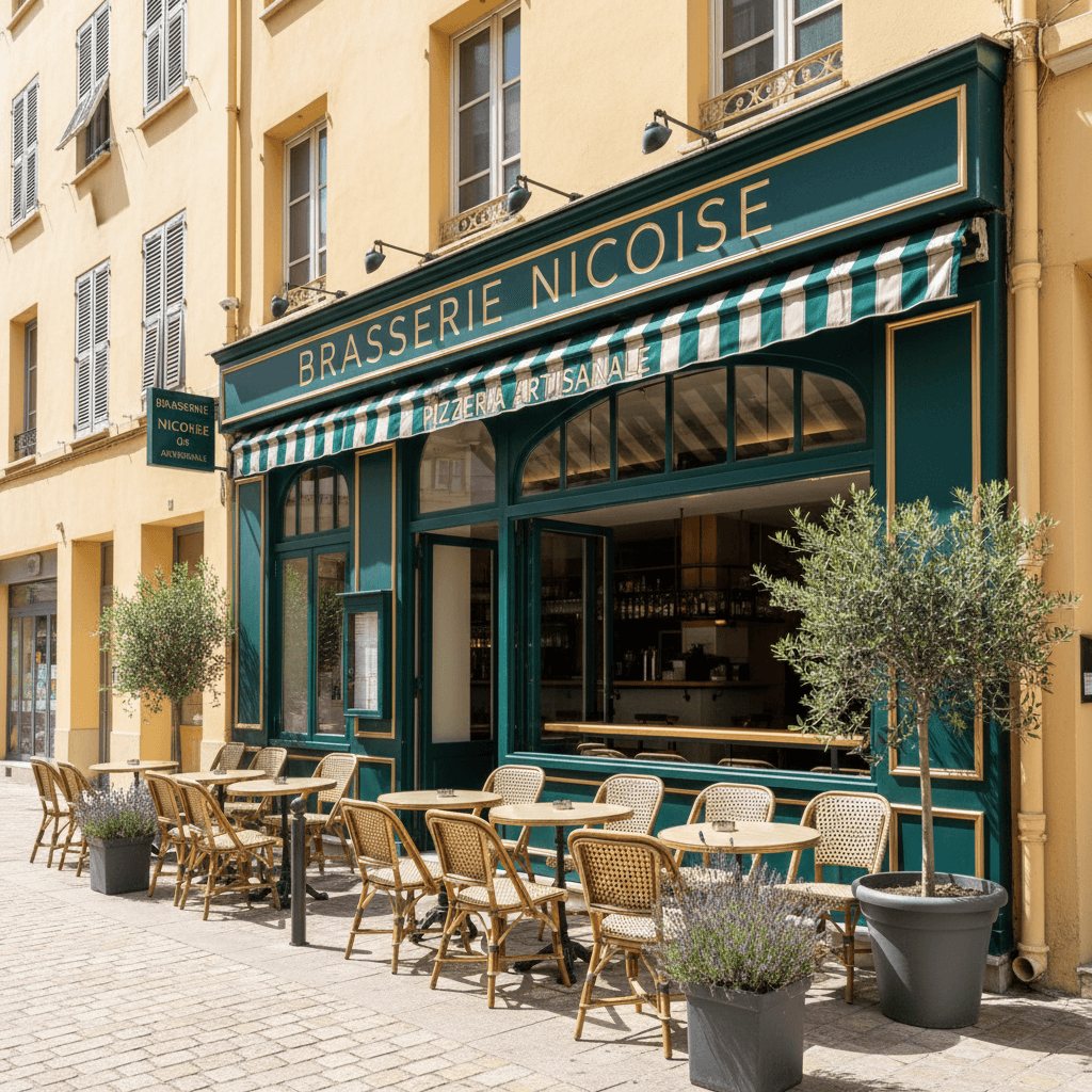 Bar-brasserie 70m² à Nice : terrasse - licence IV