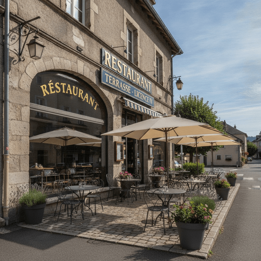 Restaurant 80m² à Cornier : terrasse - licence IV - Image 1