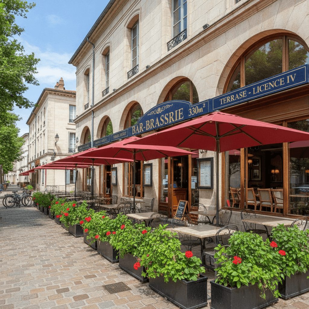 Bar-brasserie 330m² à Perpignan : terrasse - licence IV - Image 1