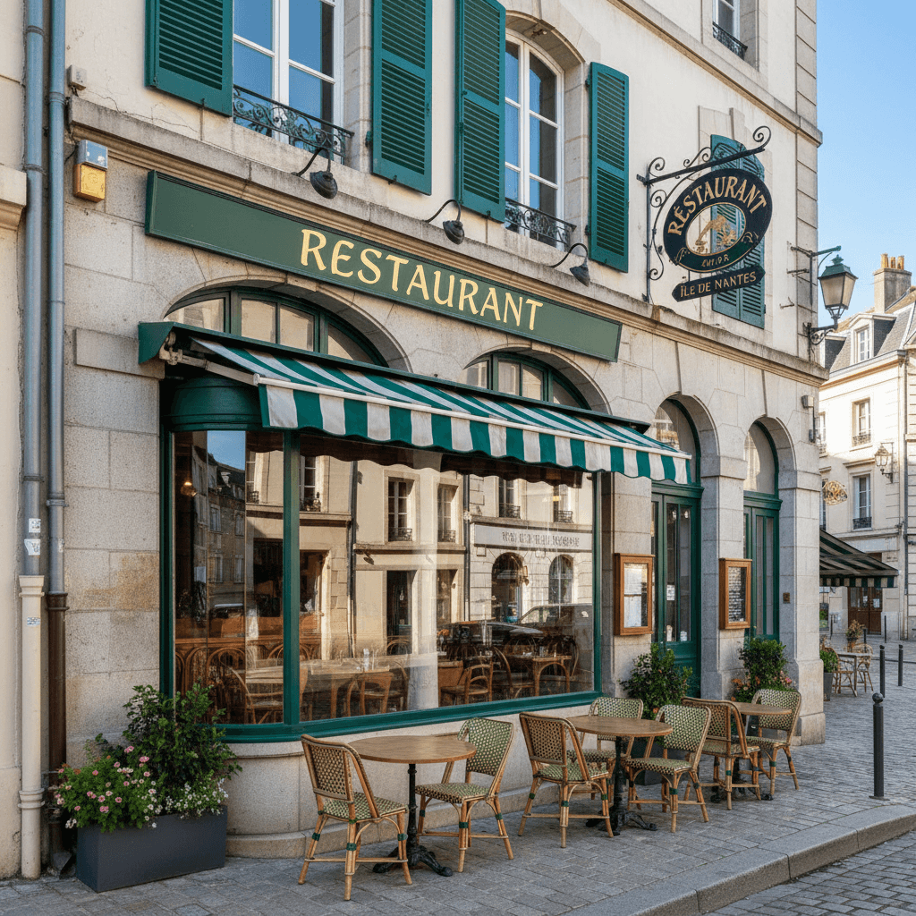 Restaurant 60m² à Nantes : terrasse - Image 1