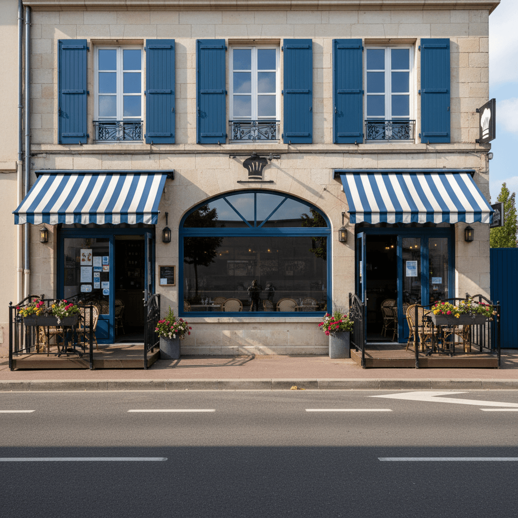 Restaurant 210m² à Pessac : terrasse - licence IV - Image 1