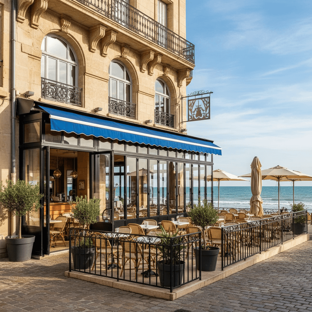 Bar-brasserie 100m² à Montpellier : terrasse - licence IV