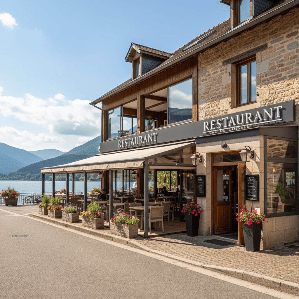 Restaurant 154m² à Chancia : terrasse - licence IV - Image 1