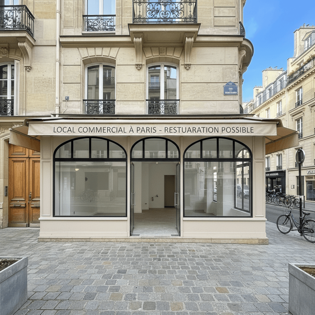 Local Commercial à Paris - Restauration Possible - Image 1