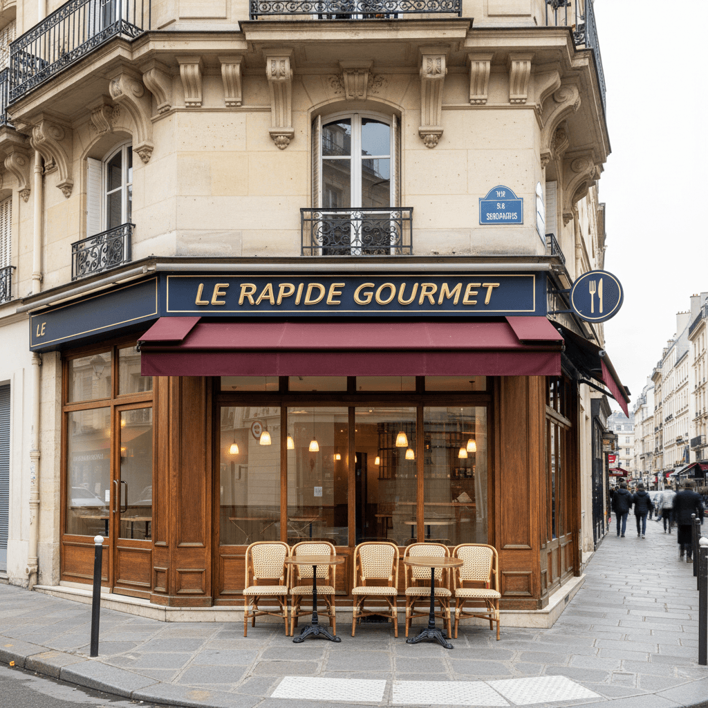 Fast-food 10 couverts à Paris : licence IV - extraction