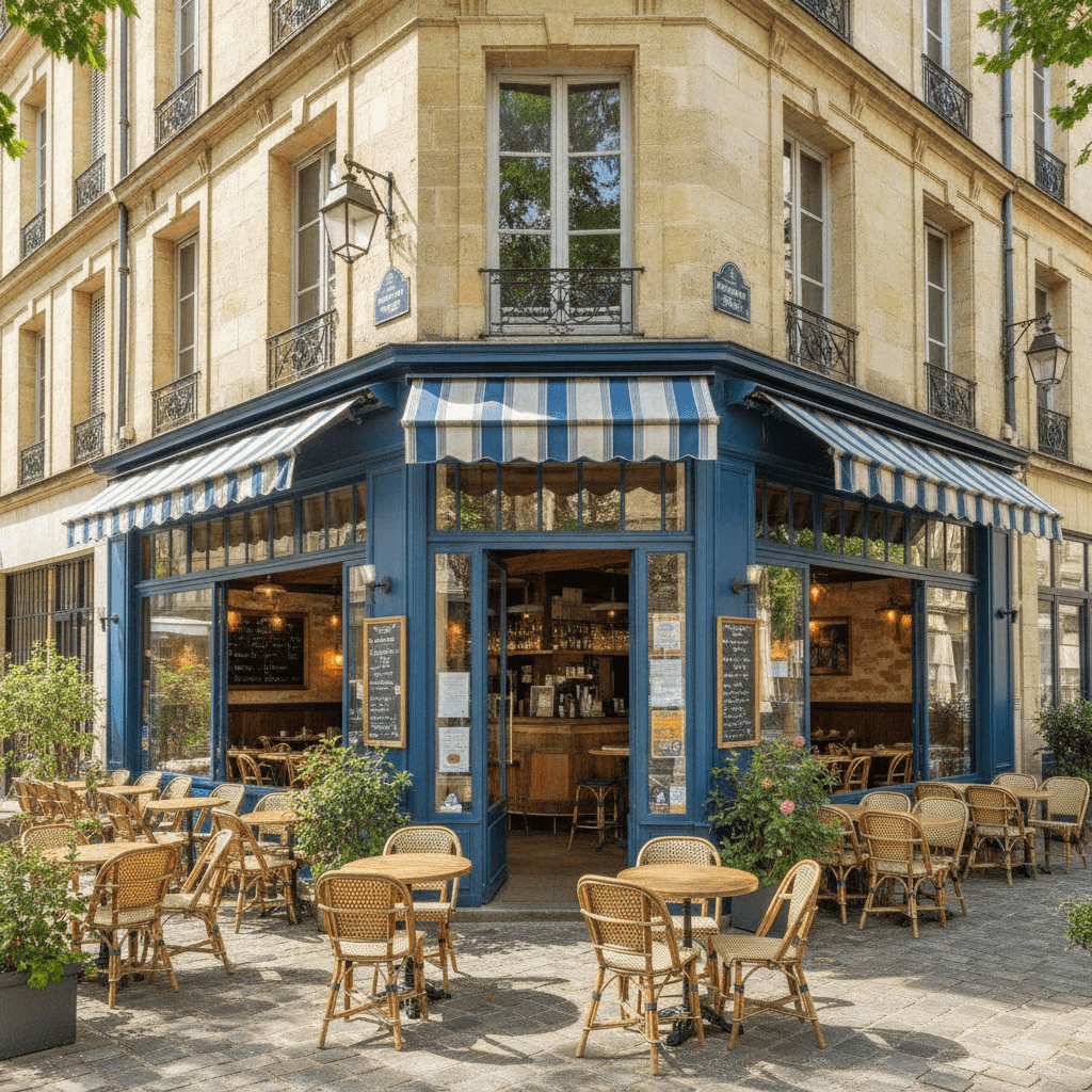 Restaurant 45m² à Bordeaux : terrasse - extraction