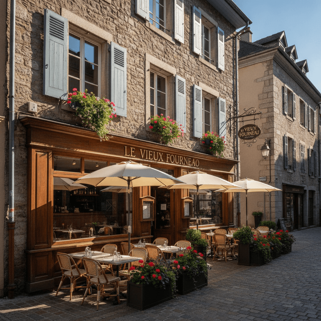 Restaurant 70m² à Annecy : terrasse - extraction