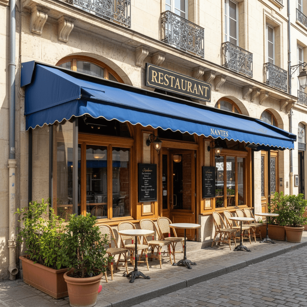 Restaurant à Nantes : terrasse - cuisine équipée - Image 1