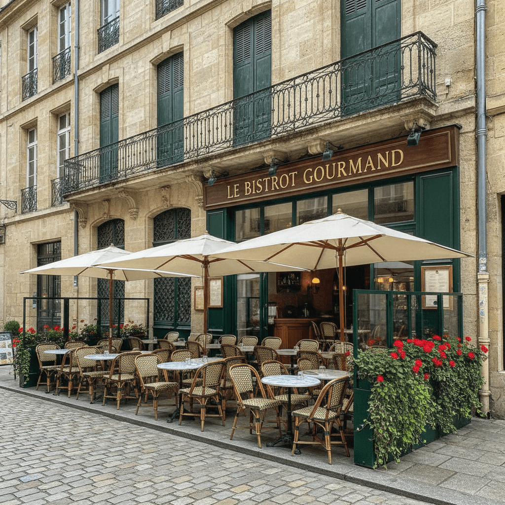 Restaurant 72m² à Bordeaux : terrasse - licence IV