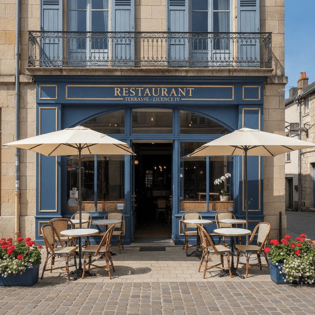 Restaurant 50m² à Riom : terrasse - licence IV - Image 1