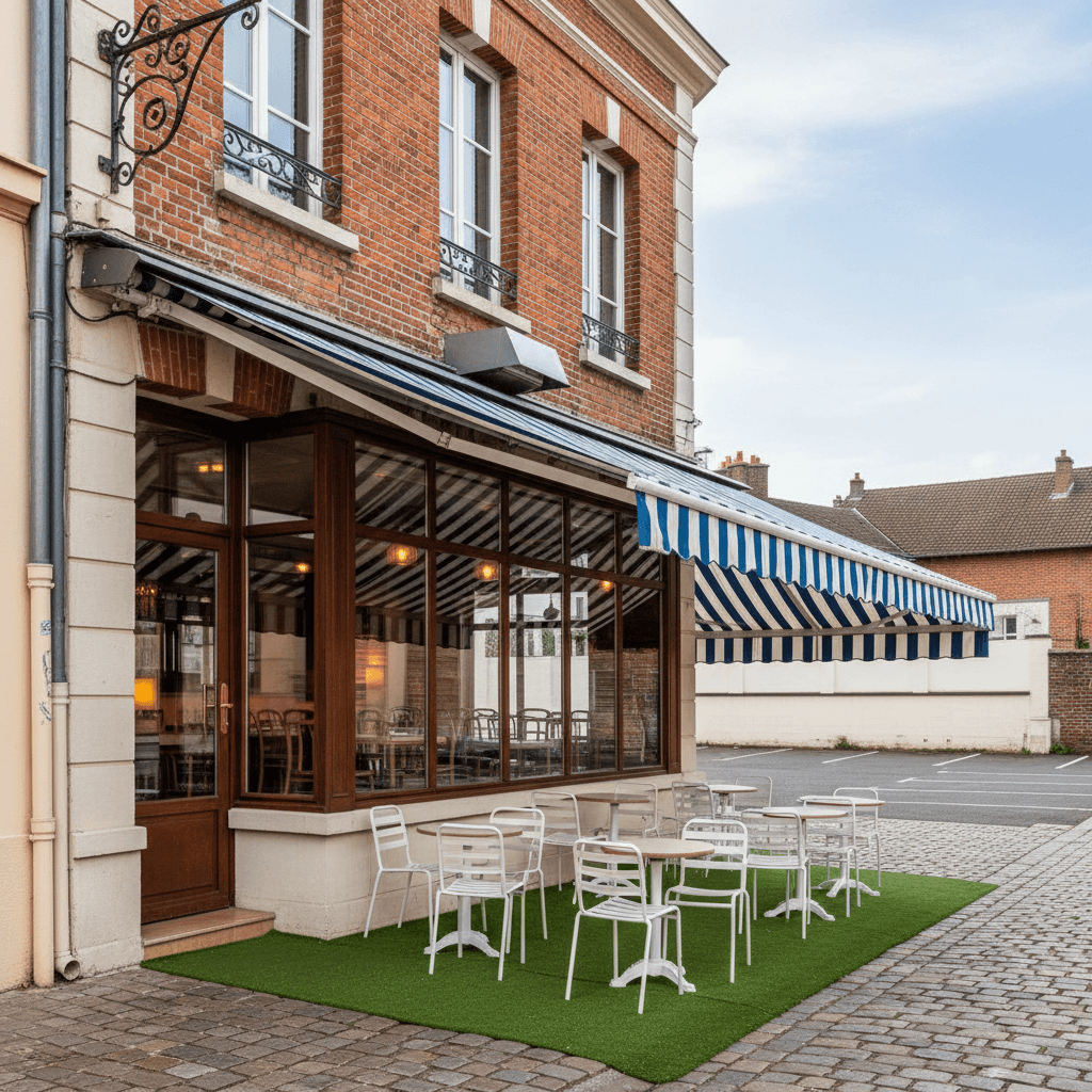 Restaurant à Lille : terrasse - extraction