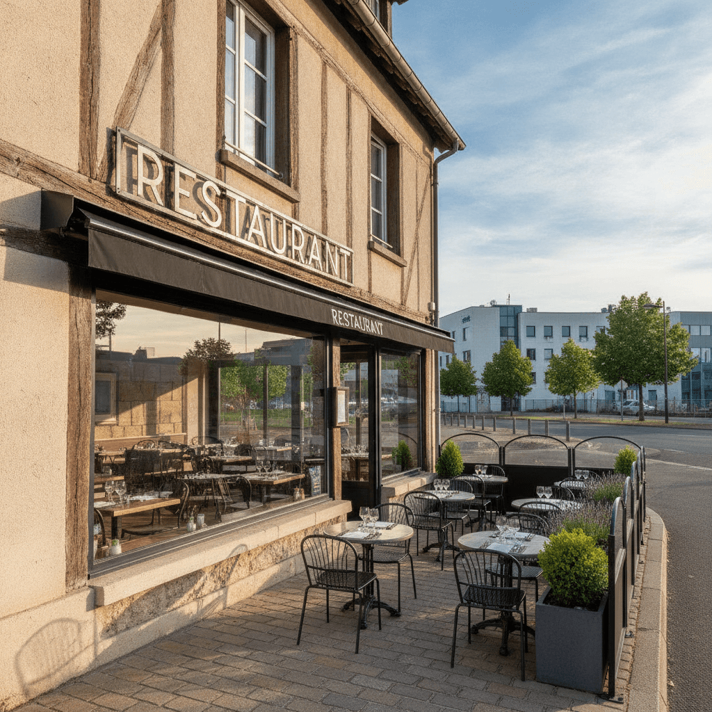 Restaurant 100m² à Crépy-En-Valois : terrasse - licence IV - Image 1