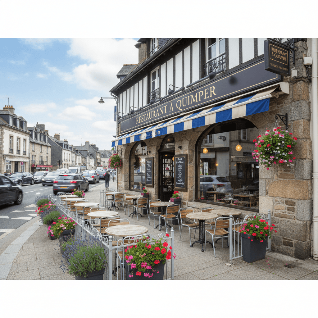 Restaurant à Quimper : terrasse - licence IV - Image 1