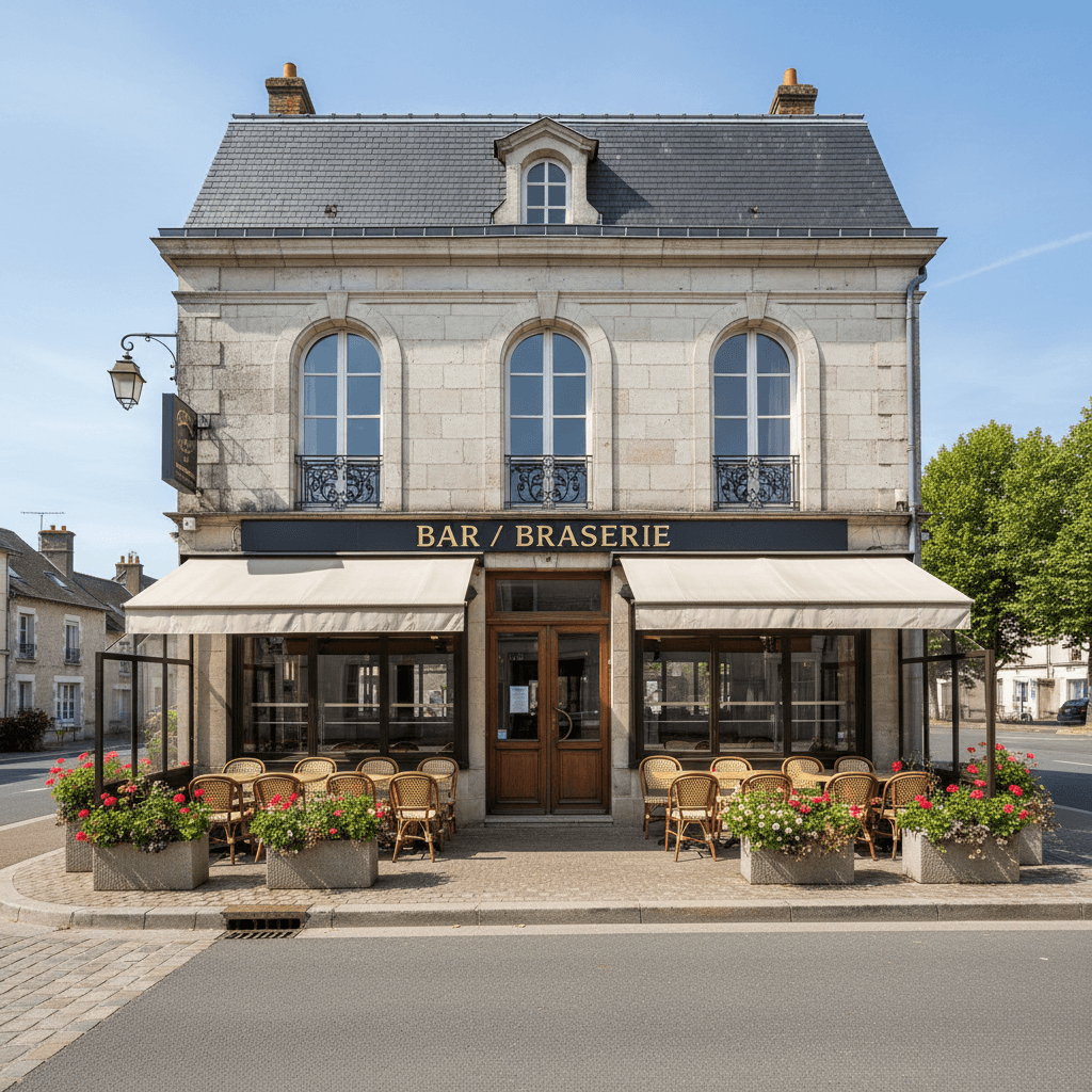 Bar-brasserie à Mayenne : terrasse - licence IV - Image 1