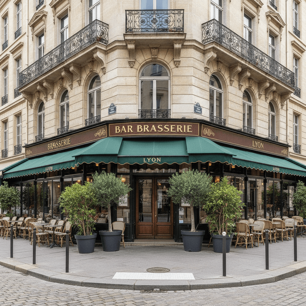 Bar-brasserie 90m² à Lyon : terrasse - licence IV