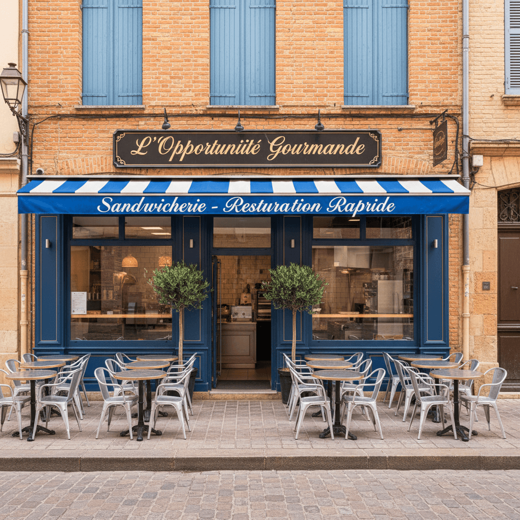 Fast-food 50m² à Toulouse : terrasse - extraction