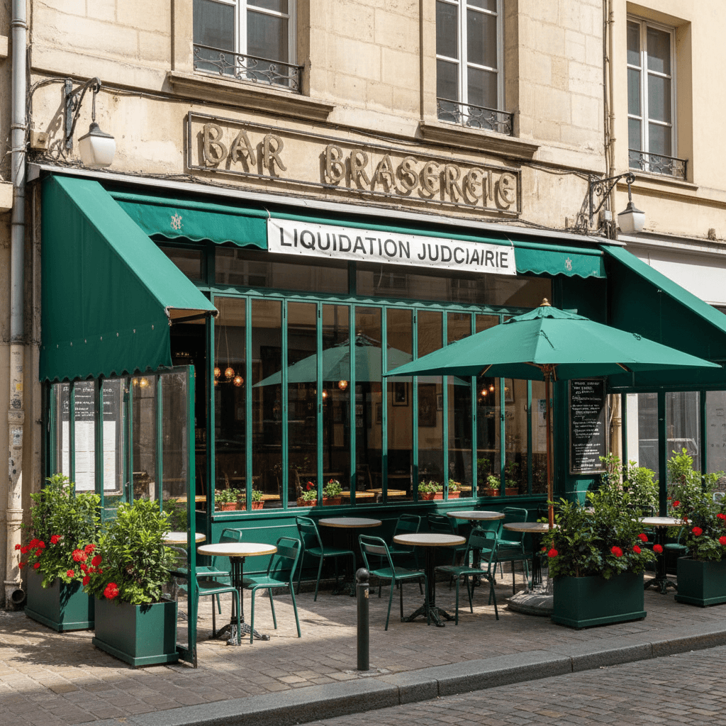 Bar-brasserie 180m² à Lyon : terrasse - licence IV en liquidation judiciaire