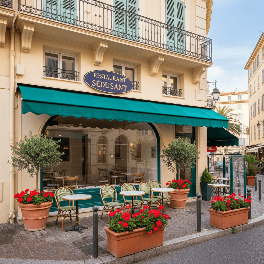 Restaurant 88m² à Nice : terrasse - licence IV