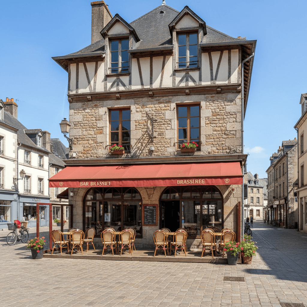 Bar-brasserie à Fougères : terrasse - licence IV - Image 1