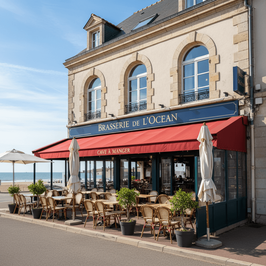 Bar-brasserie à Les Sables-D'Olonne : terrasse - licence IV - Image 1