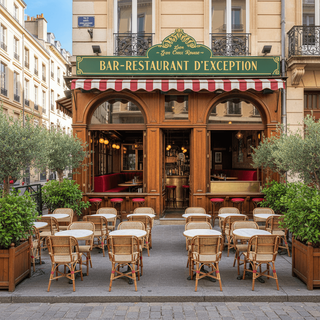 Bar-brasserie à Lyon : terrasse